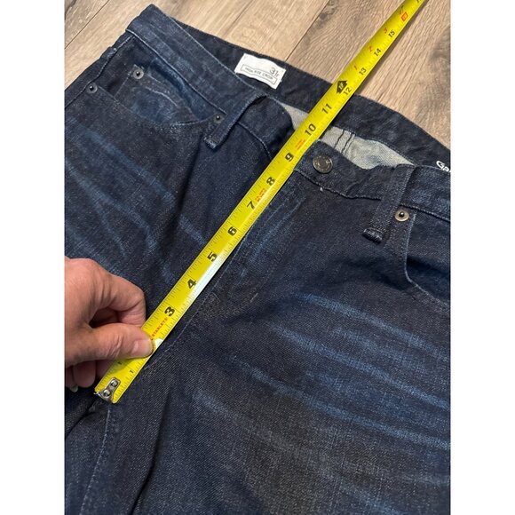 Gap 1969 High Rise Crop Jeans 31R Womens Denim Dark Wash Straight Leg Casual - Picture 5 of 10